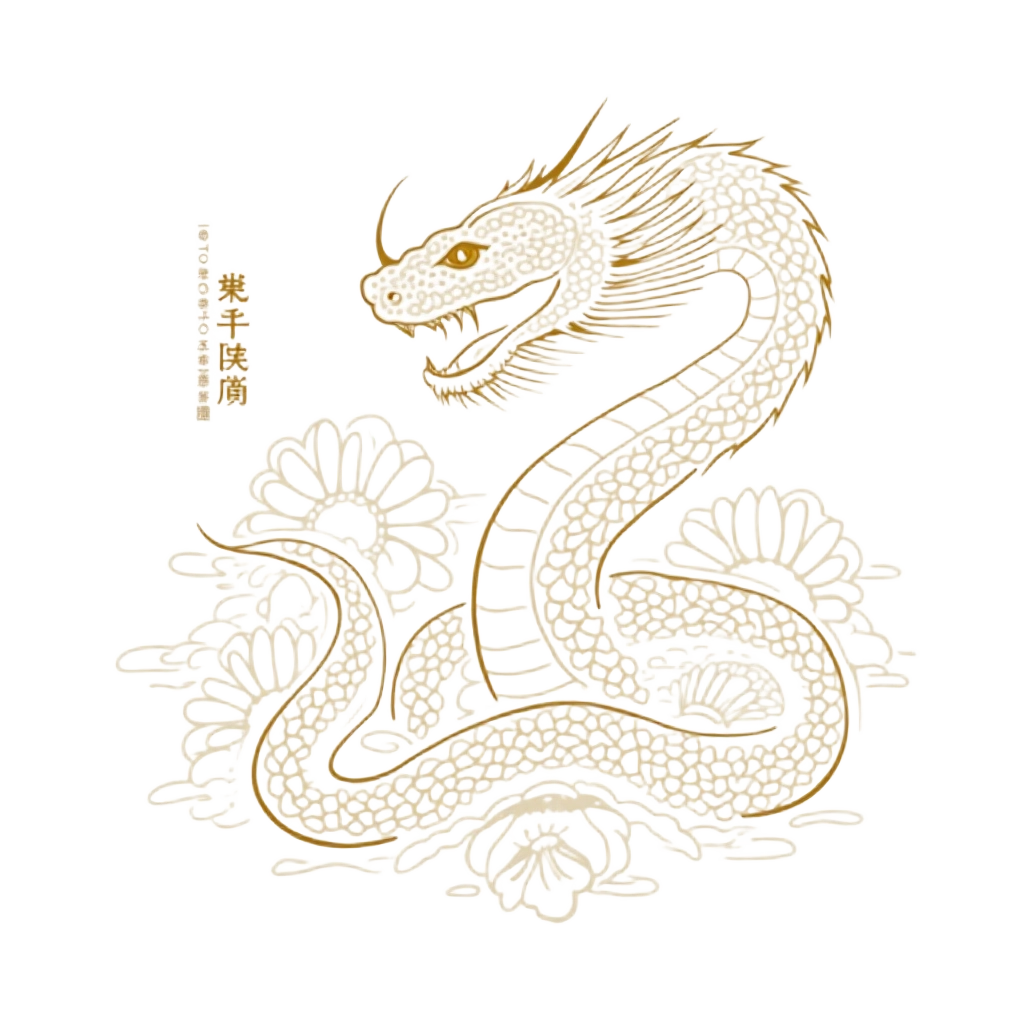 Elegant Dragon Embroidery